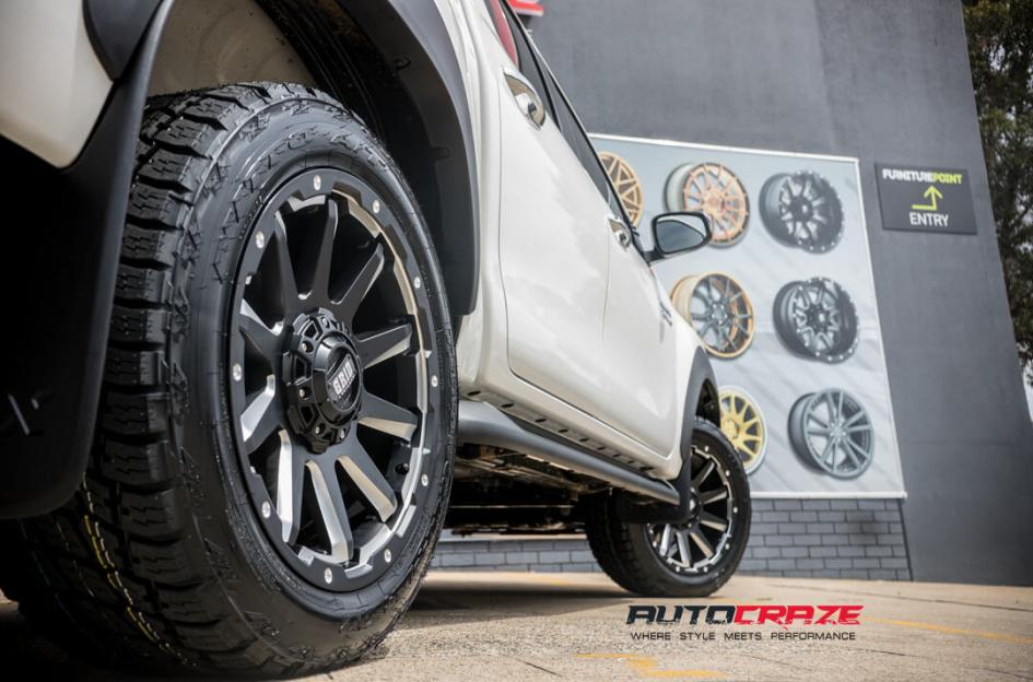 TOYOTA HILUX N80 4WD GD05 MATTE BLACK MILLED ACCENTS